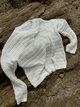 Load image into Gallery viewer, ISLA WHITE CROCHET SWEATER
